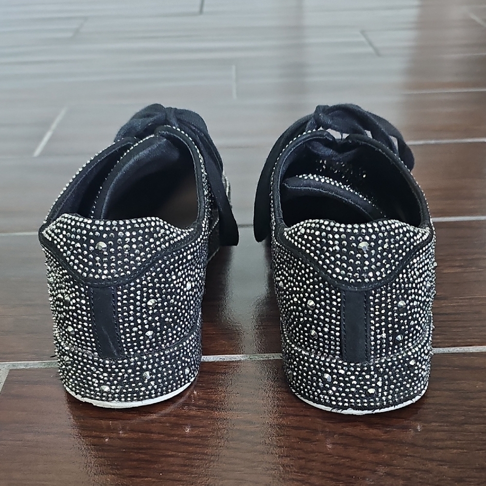 INC International Concepts Black Sparkle Sneakers - Picture 4 of 6